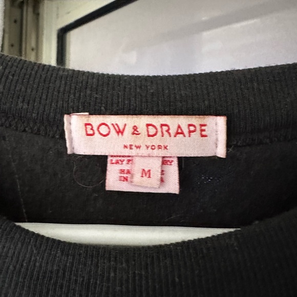 Sequined Merlot sweat shirt Bow & Drape - Picture 3 of 3